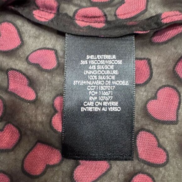 EUC Alice + Olivia Women's XS Black Sheer Button-Down Blouse - Picture 5 of 6